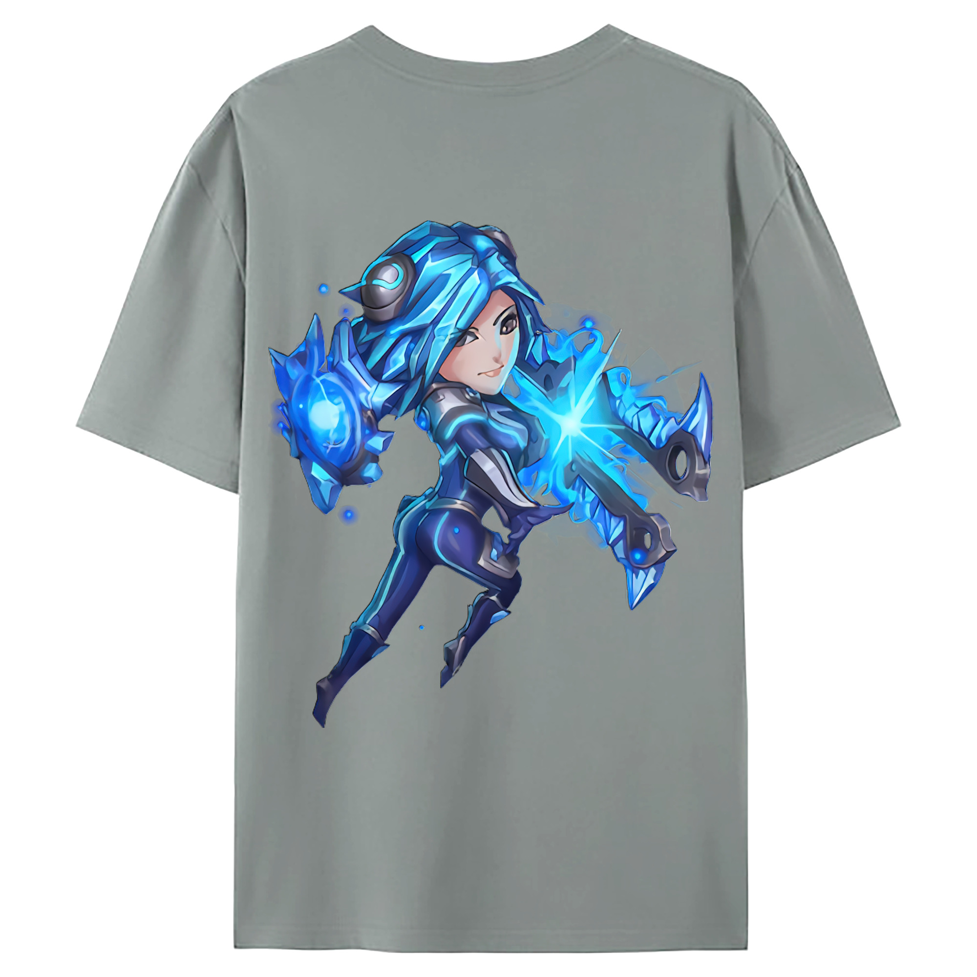 （画像用） リーグ・オブ・レジェンド League of Legends LOL 綿100％ メンズ半袖Tシャツ（バックプリント） 通気性